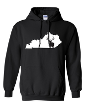 Load image into Gallery viewer, Pullover Hooded Sweatshirt Kentucky Black Elk Vibrant Design High Quality Tight Knit Ring Spun Low Maintenance Cotton Printed With The Newest Available Color Transfer Technology
