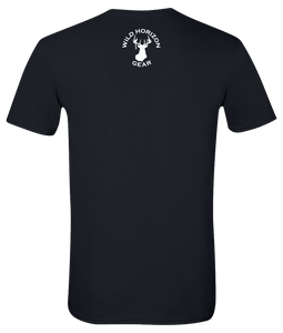 Short Sleeve T-Shirt Colorado Black Whitetail Deer Vibrant Design High Quality Tight Knit Ring Spun Low Maintenance Cotton Printed With The Newest Available Color Transfer Technology