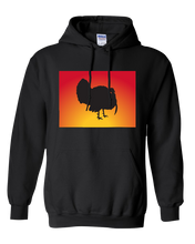 Load image into Gallery viewer, Pullover Hooded Sweatshirt Colorado Black Turkey Vibrant Design High Quality Tight Knit Ring Spun Low Maintenance Cotton Printed With The Newest Available Color Transfer Technology