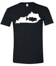 Load image into Gallery viewer, Short Sleeve T-Shirt Kentucky Black Large Mouth Bass Vibrant Design High Quality Tight Knit Ring Spun Low Maintenance Cotton Printed With The Newest Available Color Transfer Technology
