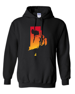 Pullover Hooded Sweatshirt Rhode Island Black Turkey Vibrant Design High Quality Tight Knit Ring Spun Low Maintenance Cotton Printed With The Newest Available Color Transfer Technology