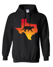 Load image into Gallery viewer, Pullover Hooded Sweatshirt Texas Black Mountain Lion Vibrant Design High Quality Tight Knit Ring Spun Low Maintenance Cotton Printed With The Newest Available Color Transfer Technology