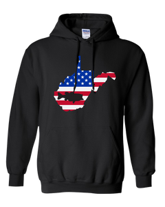 Pullover Hooded Sweatshirt West Virginia Black Large Mouth Bass Vibrant Design High Quality Tight Knit Ring Spun Low Maintenance Cotton Printed With The Newest Available Color Transfer Technology