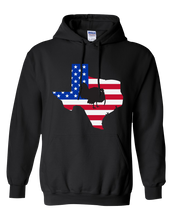 Load image into Gallery viewer, Pullover Hooded Sweatshirt Texas Black Turkey Vibrant Design High Quality Tight Knit Ring Spun Low Maintenance Cotton Printed With The Newest Available Color Transfer Technology