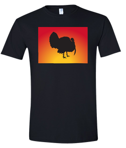 Short Sleeve T-Shirt Colorado Black Turkey Vibrant Design High Quality Tight Knit Ring Spun Low Maintenance Cotton Printed With The Newest Available Color Transfer Technology