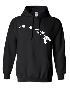 Pullover Hooded Sweatshirt Hawaii Black Axis Deer Vibrant Design High Quality Tight Knit Ring Spun Low Maintenance Cotton Printed With The Newest Available Color Transfer Technology