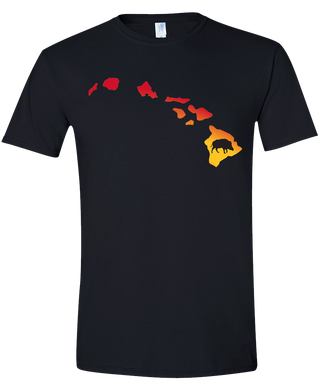 Short Sleeve T-Shirt Hawaii Black Wild Hog Vibrant Design High Quality Tight Knit Ring Spun Low Maintenance Cotton Printed With The Newest Available Color Transfer Technology