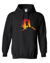 Load image into Gallery viewer, Pullover Hooded Sweatshirt Alaska Black Brown Bear Vibrant Design High Quality Tight Knit Ring Spun Low Maintenance Cotton Printed With The Newest Available Color Transfer Technology