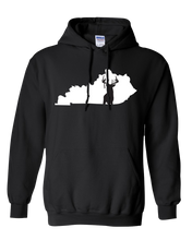 Load image into Gallery viewer, Pullover Hooded Sweatshirt Kentucky Black Whitetail Deer Vibrant Design High Quality Tight Knit Ring Spun Low Maintenance Cotton Printed With The Newest Available Color Transfer Technology