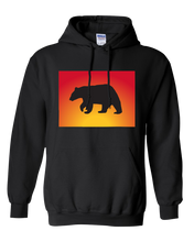 Load image into Gallery viewer, Pullover Hooded Sweatshirt Colorado Black Black Bear Vibrant Design High Quality Tight Knit Ring Spun Low Maintenance Cotton Printed With The Newest Available Color Transfer Technology