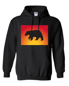 Pullover Hooded Sweatshirt Colorado Black Black Bear Vibrant Design High Quality Tight Knit Ring Spun Low Maintenance Cotton Printed With The Newest Available Color Transfer Technology