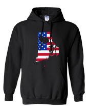 Load image into Gallery viewer, Pullover Hooded Sweatshirt Rhode Island Black Turkey Vibrant Design High Quality Tight Knit Ring Spun Low Maintenance Cotton Printed With The Newest Available Color Transfer Technology