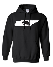 Load image into Gallery viewer, Pullover Hooded Sweatshirt Tennessee Black Black Bear Vibrant Design High Quality Tight Knit Ring Spun Low Maintenance Cotton Printed With The Newest Available Color Transfer Technology