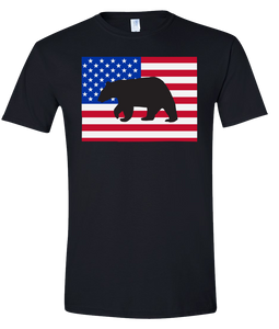 Short Sleeve T-Shirt Colorado Black Black Bear Vibrant Design High Quality Tight Knit Ring Spun Low Maintenance Cotton Printed With The Newest Available Color Transfer Technology