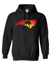 Load image into Gallery viewer, Pullover Hooded Sweatshirt North Carolina Black Wild Hog Vibrant Design High Quality Tight Knit Ring Spun Low Maintenance Cotton Printed With The Newest Available Color Transfer Technology