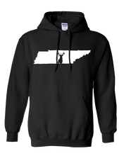 Load image into Gallery viewer, Pullover Hooded Sweatshirt Tennessee Black Whitetail Deer Vibrant Design High Quality Tight Knit Ring Spun Low Maintenance Cotton Printed With The Newest Available Color Transfer Technology