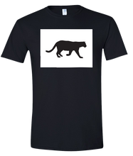 Load image into Gallery viewer, Short Sleeve T-Shirt Colorado Black Mountain Lion Vibrant Design High Quality Tight Knit Ring Spun Low Maintenance Cotton Printed With The Newest Available Color Transfer Technology