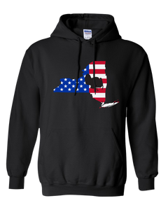 Pullover Hooded Sweatshirt New York Black Turkey Vibrant Design High Quality Tight Knit Ring Spun Low Maintenance Cotton Printed With The Newest Available Color Transfer Technology