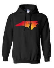 Load image into Gallery viewer, Pullover Hooded Sweatshirt North Carolina Black Whitetail Deer Vibrant Design High Quality Tight Knit Ring Spun Low Maintenance Cotton Printed With The Newest Available Color Transfer Technology