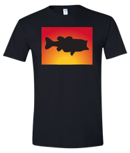Load image into Gallery viewer, Short Sleeve T-Shirt Colorado Black Large Mouth Bass Vibrant Design High Quality Tight Knit Ring Spun Low Maintenance Cotton Printed With The Newest Available Color Transfer Technology