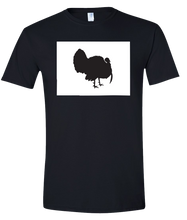 Load image into Gallery viewer, Short Sleeve T-Shirt Colorado Black Turkey Vibrant Design High Quality Tight Knit Ring Spun Low Maintenance Cotton Printed With The Newest Available Color Transfer Technology