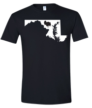 Load image into Gallery viewer, Short Sleeve T-Shirt Maryland Black Turkey Vibrant Design High Quality Tight Knit Ring Spun Low Maintenance Cotton Printed With The Newest Available Color Transfer Technology
