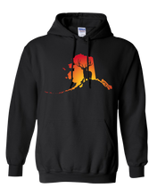 Load image into Gallery viewer, Pullover Hooded Sweatshirt Alaska Black Elk Vibrant Design High Quality Tight Knit Ring Spun Low Maintenance Cotton Printed With The Newest Available Color Transfer Technology
