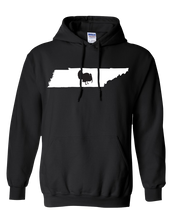 Load image into Gallery viewer, Pullover Hooded Sweatshirt Tennessee Black Turkey Vibrant Design High Quality Tight Knit Ring Spun Low Maintenance Cotton Printed With The Newest Available Color Transfer Technology