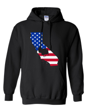 Load image into Gallery viewer, Pullover Hooded Sweatshirt California Black Turkey Vibrant Design High Quality Tight Knit Ring Spun Low Maintenance Cotton Printed With The Newest Available Color Transfer Technology