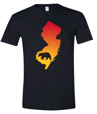 Short Sleeve T-Shirt New Jersey Black Black Bear Vibrant Design High Quality Tight Knit Ring Spun Low Maintenance Cotton Printed With The Newest Available Color Transfer Technology