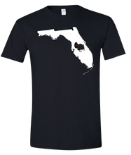 Load image into Gallery viewer, Short Sleeve T-Shirt Florida Black Turkey Vibrant Design High Quality Tight Knit Ring Spun Low Maintenance Cotton Printed With The Newest Available Color Transfer Technology