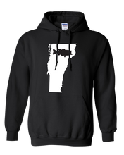 Load image into Gallery viewer, Pullover Hooded Sweatshirt Vermont Black Large Mouth Bass Vibrant Design High Quality Tight Knit Ring Spun Low Maintenance Cotton Printed With The Newest Available Color Transfer Technology