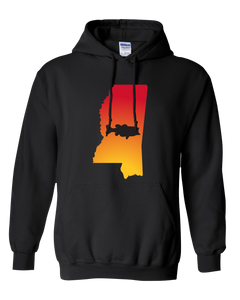 Pullover Hooded Sweatshirt Mississippi Black Large Mouth Bass Vibrant Design High Quality Tight Knit Ring Spun Low Maintenance Cotton Printed With The Newest Available Color Transfer Technology