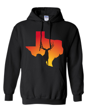 Load image into Gallery viewer, Pullover Hooded Sweatshirt Texas Black Mule Deer Vibrant Design High Quality Tight Knit Ring Spun Low Maintenance Cotton Printed With The Newest Available Color Transfer Technology
