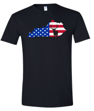 Load image into Gallery viewer, Short Sleeve T-Shirt Kentucky Black Elk Vibrant Design High Quality Tight Knit Ring Spun Low Maintenance Cotton Printed With The Newest Available Color Transfer Technology