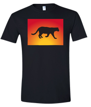 Load image into Gallery viewer, Short Sleeve T-Shirt Colorado Black Mountain Lion Vibrant Design High Quality Tight Knit Ring Spun Low Maintenance Cotton Printed With The Newest Available Color Transfer Technology