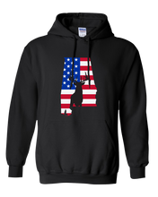 Load image into Gallery viewer, Pullover Hooded Sweatshirt Alabama Black Whitetail Deer Vibrant Design High Quality Tight Knit Ring Spun Low Maintenance Cotton Printed With The Newest Available Color Transfer Technology