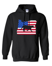 Load image into Gallery viewer, Pullover Hooded Sweatshirt Oregon Black Mountain Lion Vibrant Design High Quality Tight Knit Ring Spun Low Maintenance Cotton Printed With The Newest Available Color Transfer Technology