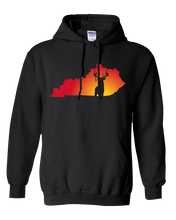 Load image into Gallery viewer, Pullover Hooded Sweatshirt Kentucky Black Whitetail Deer Vibrant Design High Quality Tight Knit Ring Spun Low Maintenance Cotton Printed With The Newest Available Color Transfer Technology