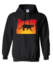 Load image into Gallery viewer, Pullover Hooded Sweatshirt Oregon Black Mountain Lion Vibrant Design High Quality Tight Knit Ring Spun Low Maintenance Cotton Printed With The Newest Available Color Transfer Technology