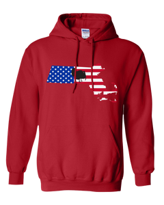Pullover Hooded Sweatshirt Massachusetts Red Turkey Vibrant Design High Quality Tight Knit Ring Spun Low Maintenance Cotton Printed With The Newest Available Color Transfer Technology