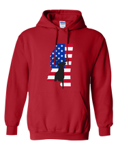 Load image into Gallery viewer, Pullover Hooded Sweatshirt Mississippi Red Whitetail Deer Vibrant Design High Quality Tight Knit Ring Spun Low Maintenance Cotton Printed With The Newest Available Color Transfer Technology