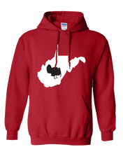 Load image into Gallery viewer, Pullover Hooded Sweatshirt West Virginia Red Turkey Vibrant Design High Quality Tight Knit Ring Spun Low Maintenance Cotton Printed With The Newest Available Color Transfer Technology