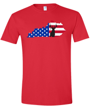 Load image into Gallery viewer, Short Sleeve T-Shirt Kentucky Red Whitetail Deer Vibrant Design High Quality Tight Knit Ring Spun Low Maintenance Cotton Printed With The Newest Available Color Transfer Technology