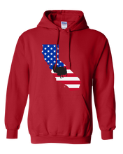 Load image into Gallery viewer, Pullover Hooded Sweatshirt California Red Turkey Vibrant Design High Quality Tight Knit Ring Spun Low Maintenance Cotton Printed With The Newest Available Color Transfer Technology