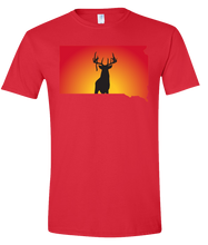 Load image into Gallery viewer, Short Sleeve T-Shirt South Dakota Red Whitetail Deer Vibrant Design High Quality Tight Knit Ring Spun Low Maintenance Cotton Printed With The Newest Available Color Transfer Technology