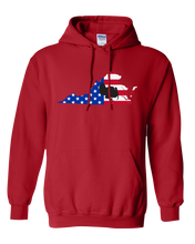 Load image into Gallery viewer, Pullover Hooded Sweatshirt Virginia Red Turkey Vibrant Design High Quality Tight Knit Ring Spun Low Maintenance Cotton Printed With The Newest Available Color Transfer Technology