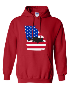 Pullover Hooded Sweatshirt Georgia Red Large Mouth Bass Vibrant Design High Quality Tight Knit Ring Spun Low Maintenance Cotton Printed With The Newest Available Color Transfer Technology