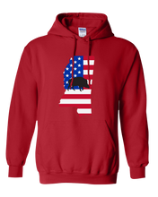 Load image into Gallery viewer, Pullover Hooded Sweatshirt Mississippi Red Wild Hog Vibrant Design High Quality Tight Knit Ring Spun Low Maintenance Cotton Printed With The Newest Available Color Transfer Technology