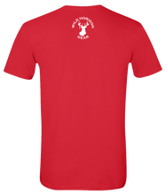 Load image into Gallery viewer, Short Sleeve T-Shirt Alaska Red Black Bear Vibrant Design High Quality Tight Knit Ring Spun Low Maintenance Cotton Printed With The Newest Available Color Transfer Technology